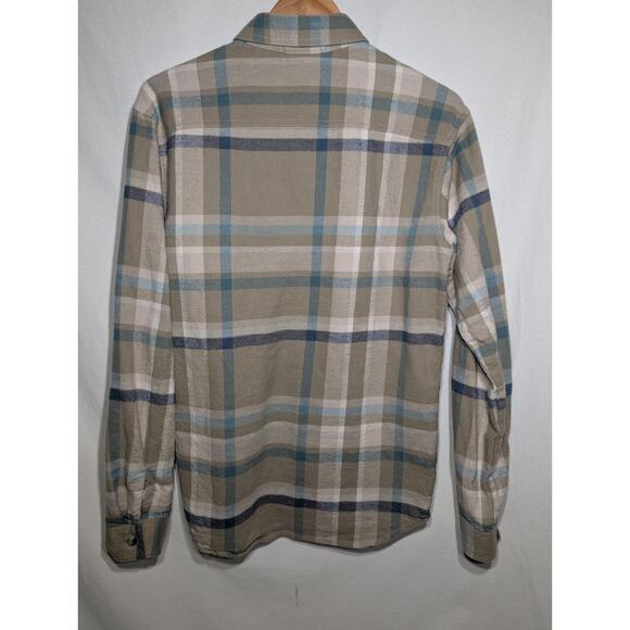 Columbia Mens Plaid Pitchstone Heavyweight Flannel Button Up Shirt Sz S AM8573 - Picture 5 of 7